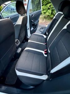 interior back seats of volkswagon t-roc following interior clean
