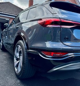 Reflective car bodywork following deep clean and polish