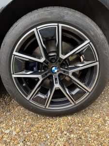 Diamond cut BMW alloy wheel